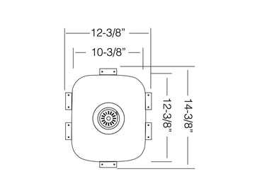 12 inch Flush Mount Stainless Steel Bar Sink - Prague TZ D265 - Sink Depot